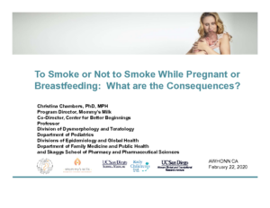 Chambers_Smoke or Not to Smoke During Pregnancy