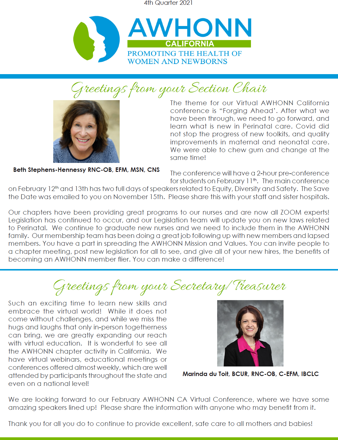 4th Quarter 2021 Newsletter
